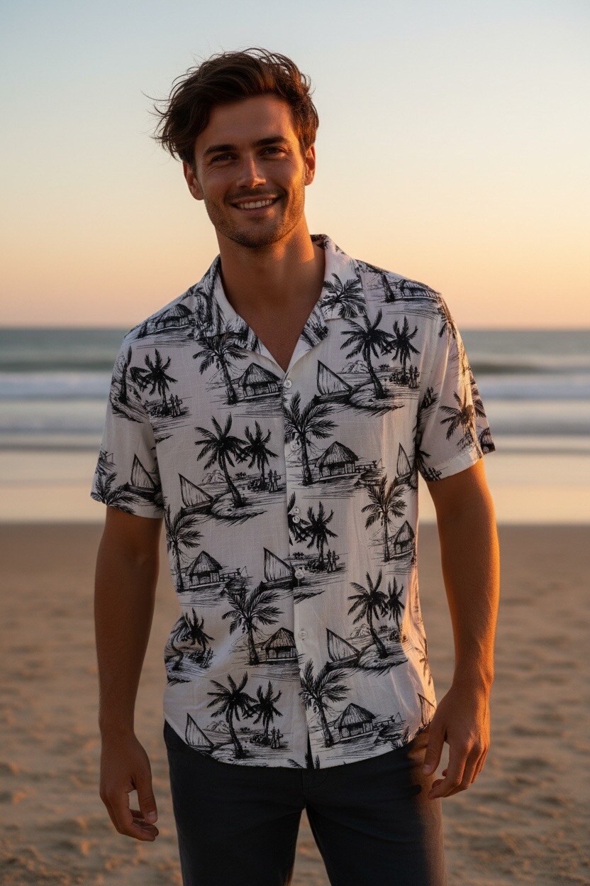 Mayorista FIVE EVER - Camisa hawaiana hombre