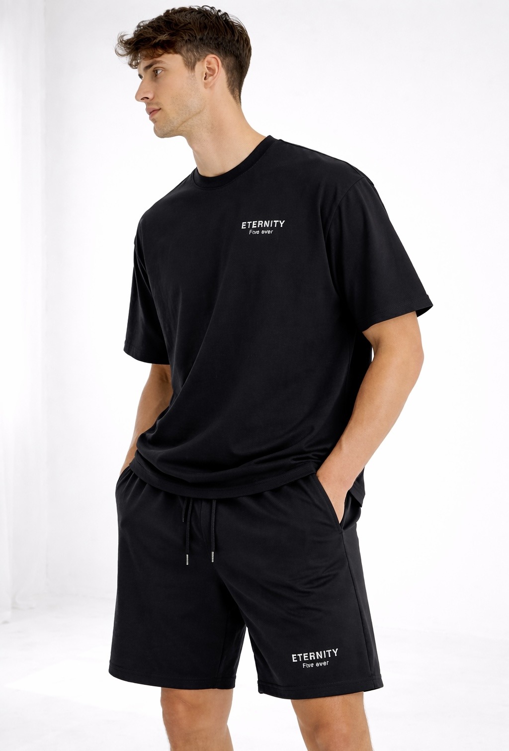 Wholesaler FIVE EVER - Thick PREMIUM 100% cotton set with ETERNITY print