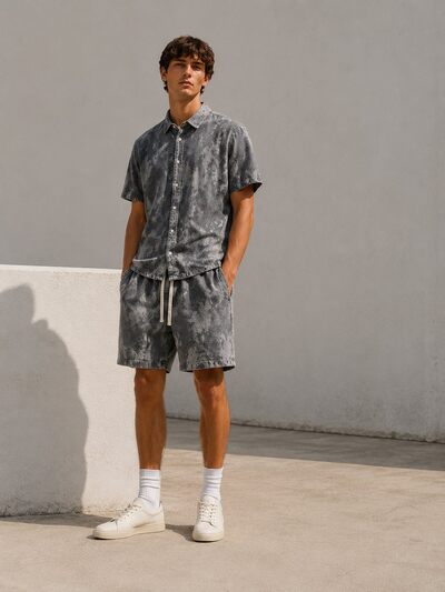 Großhändler FIVE EVER - Karo-Hemd- und Shorts-Set Großhändler FIVE EVER - Karo-Hemd- und Shorts-Set