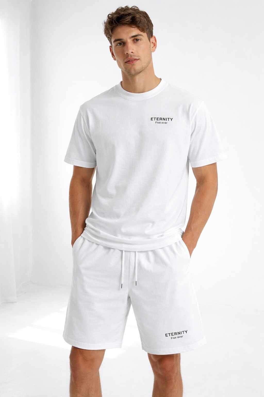 Wholesaler FIVE EVER - Thick PREMIUM 100% cotton set with ETERNITY print