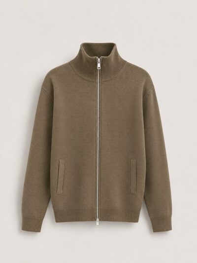 Großhändler FIVE EVER - Herren-Strickjacke mit Strukturmuster und durchgehendem Reißverschluss Großhändler FIVE EVER - Herren-Strickjacke mit Strukturmuster und durchgehendem Reißverschluss