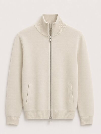 Großhändler FIVE EVER - Herren-Strickjacke mit Strukturmuster und durchgehendem Reißverschluss Großhändler FIVE EVER - Herren-Strickjacke mit Strukturmuster und durchgehendem Reißverschluss