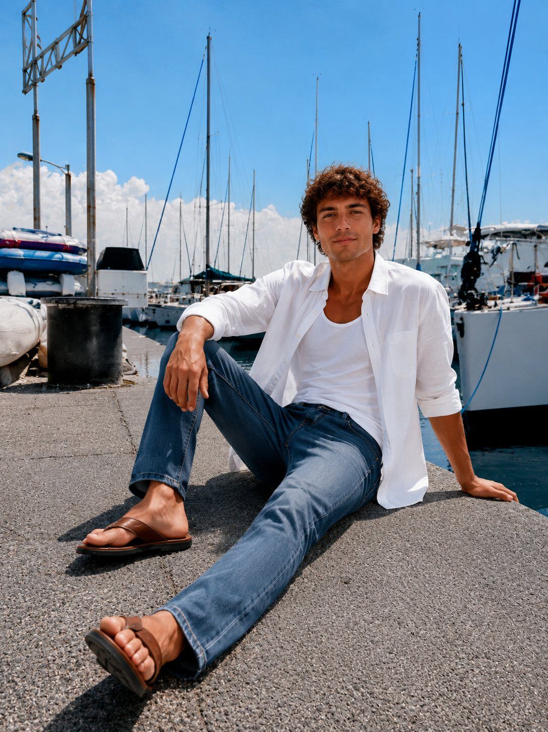 Grossista FIVE EVER - Jeans blu a taglio aderente
