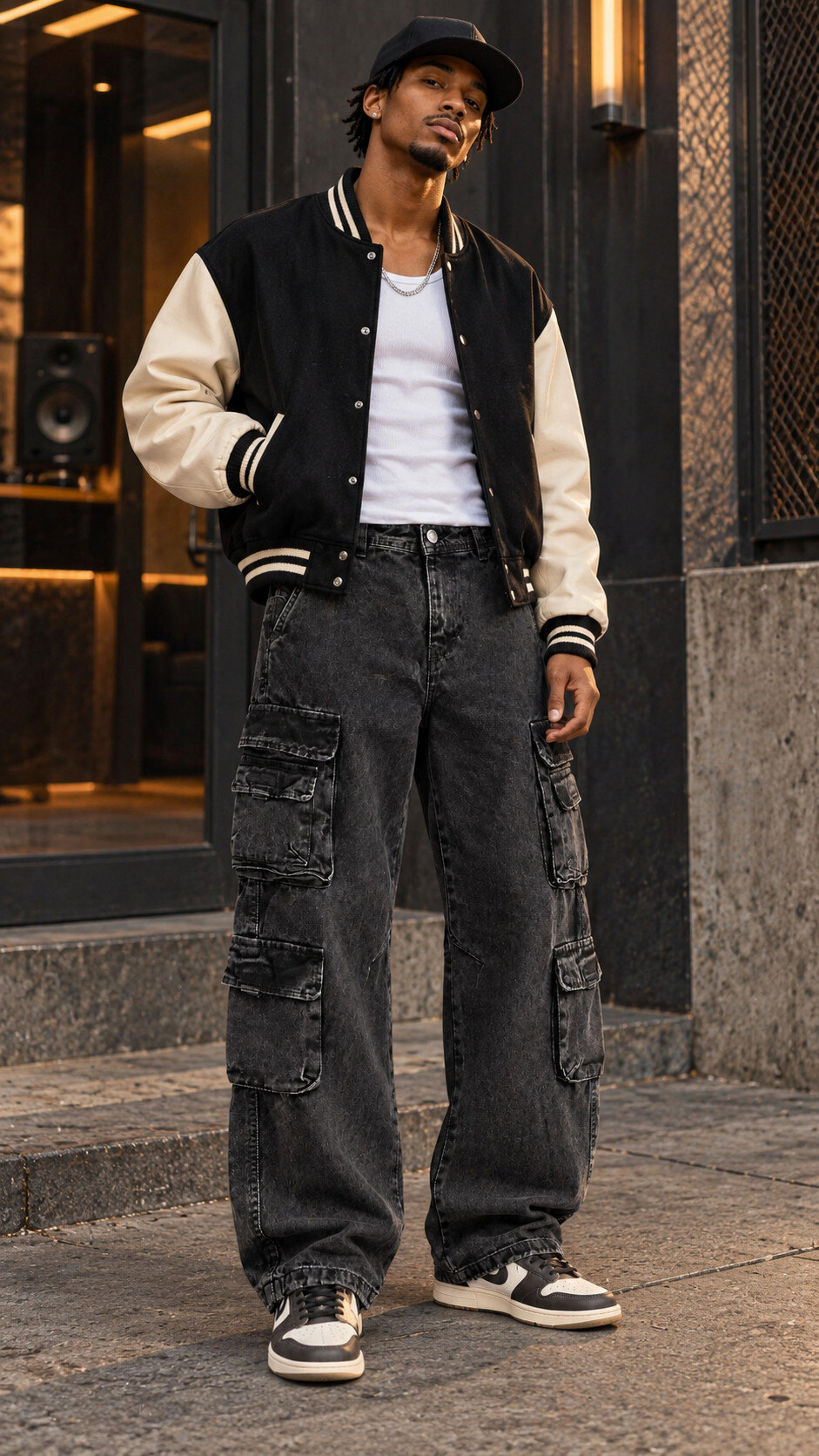 Grossiste FIVE EVER - Jean baggy multi poches