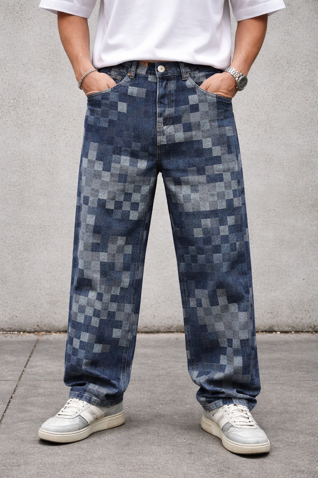 Grossiste FIVE EVER - JEAN BAGGY motif CARREAUX