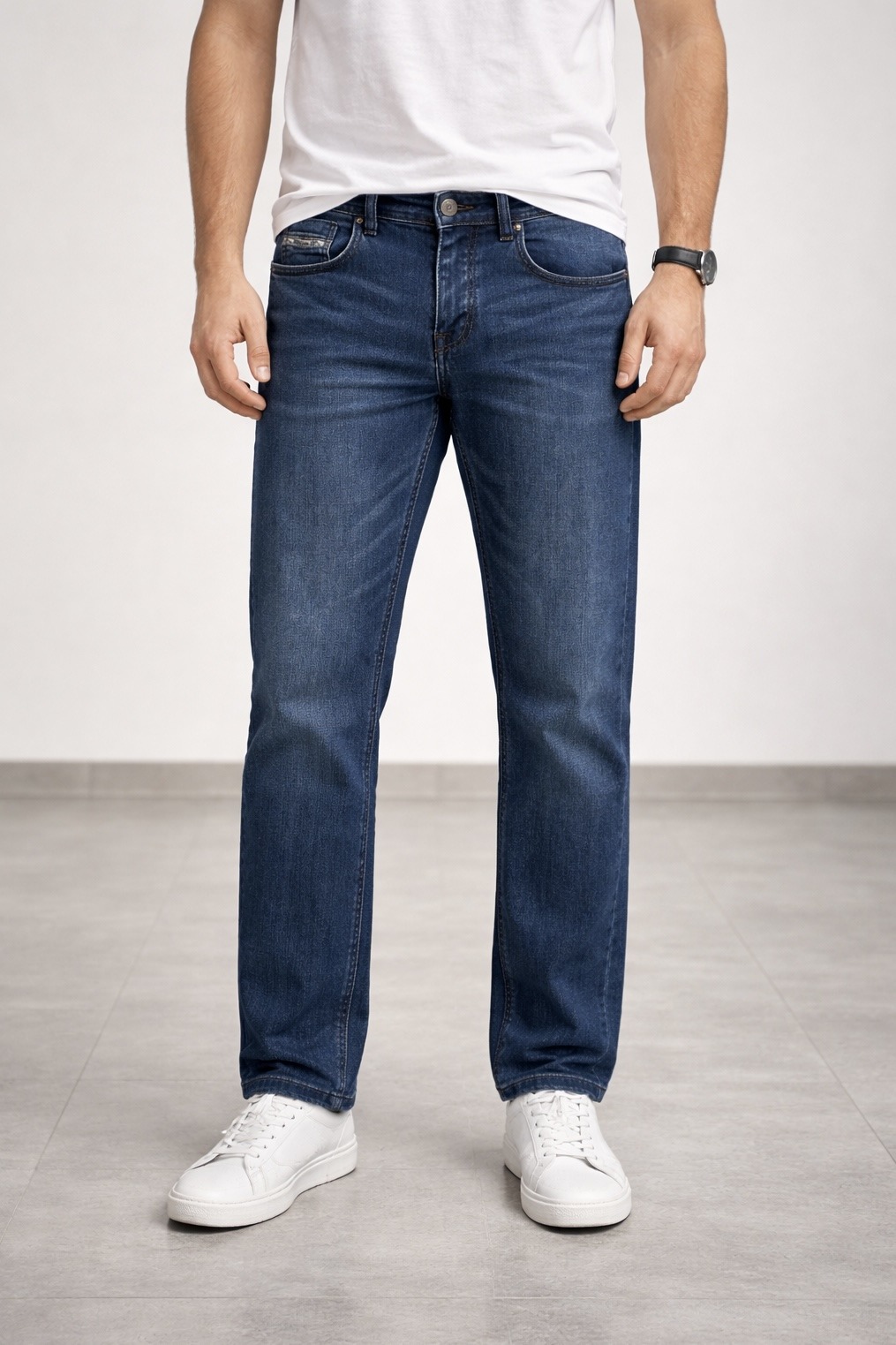 Großhändler FIVE EVER - Premium-Qualität gewaschene blaue Jeans