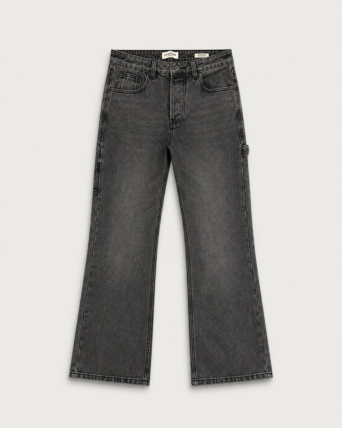 Wholesaler FIVE EVER - GREY FLARE JEANS