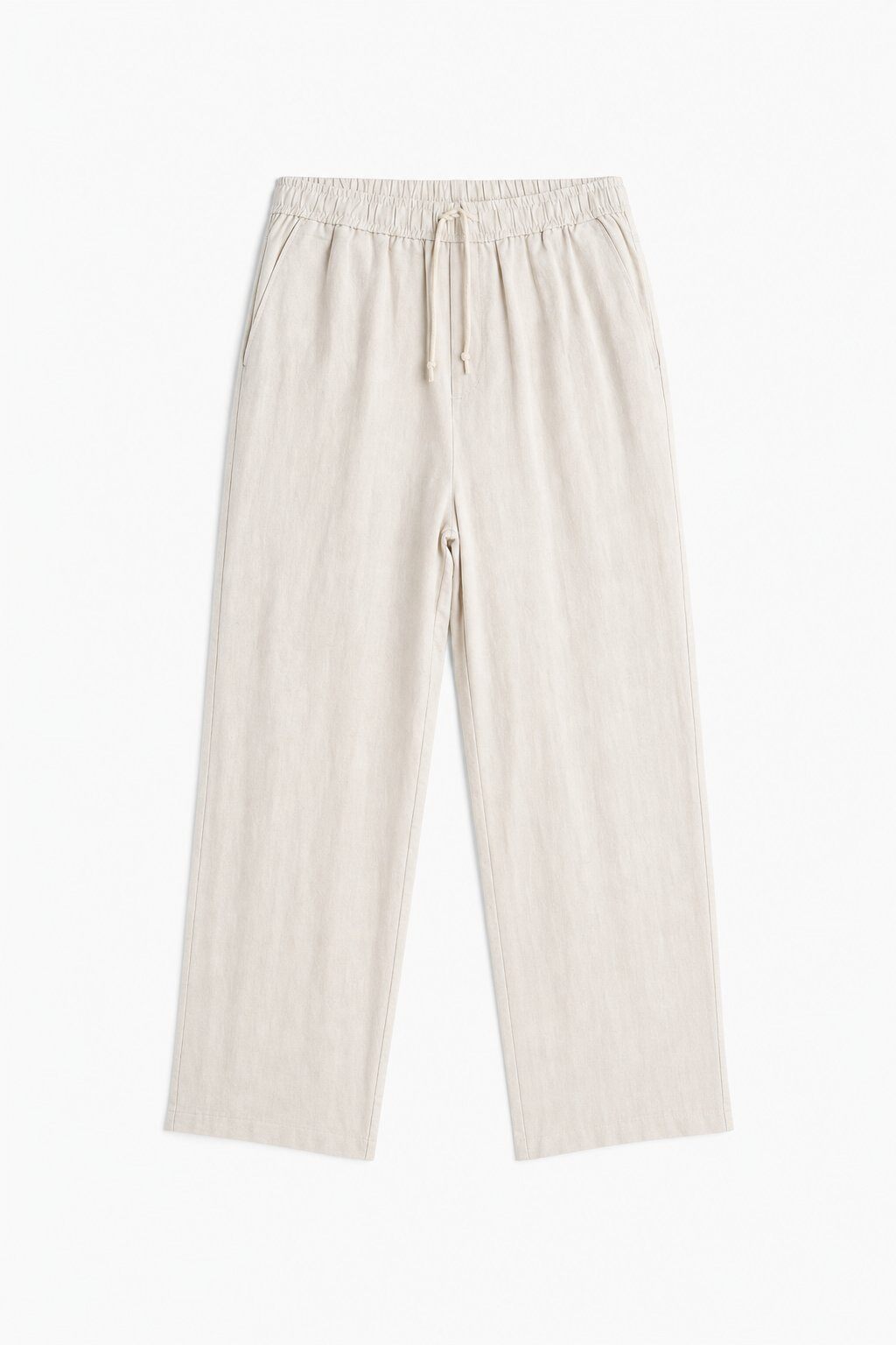 Grossista FIVE EVER - Pantaloni Relax Vita Elastico Bianco