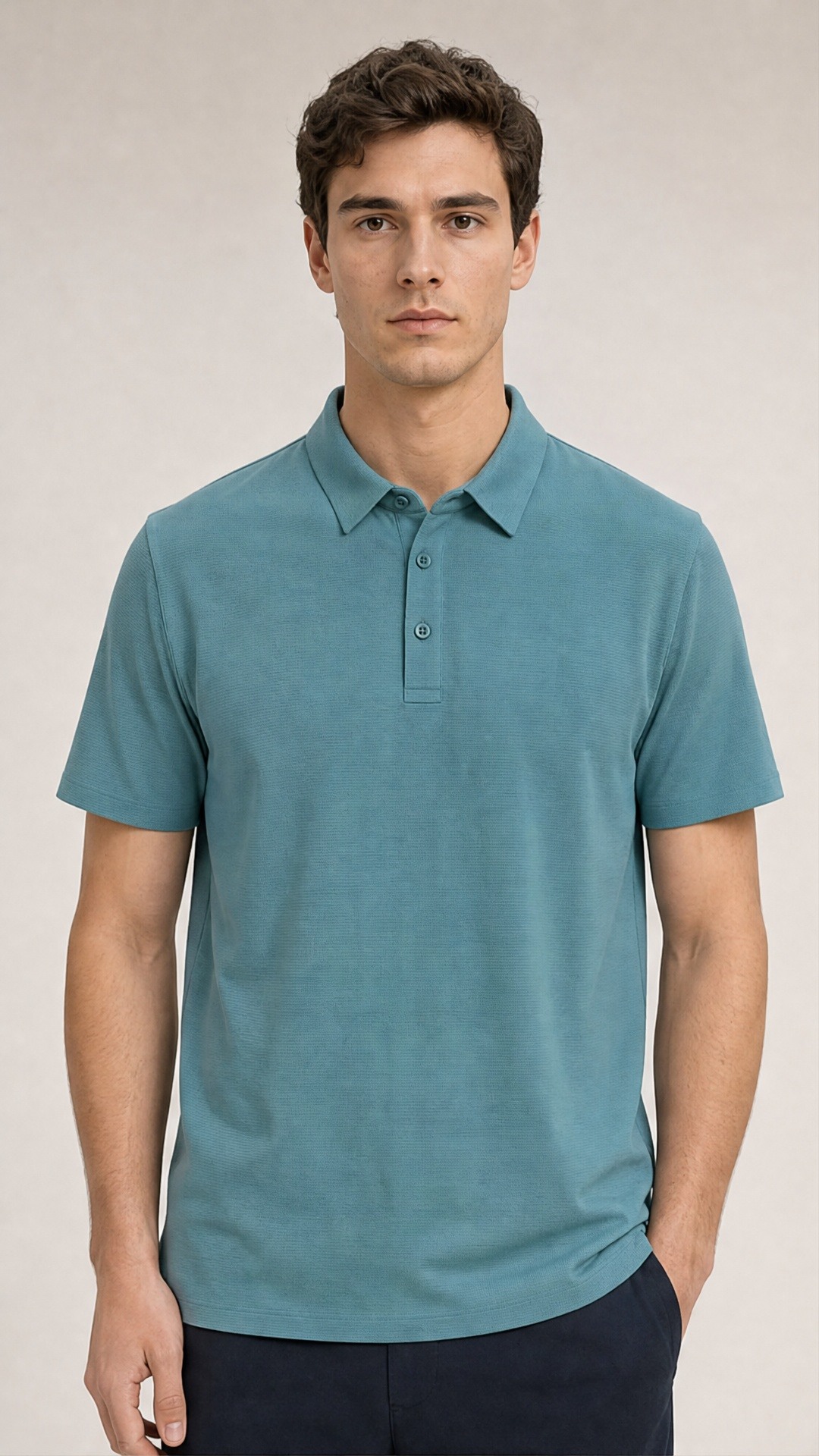 Wholesaler FIVE EVER - Flowy polo in technical fabric