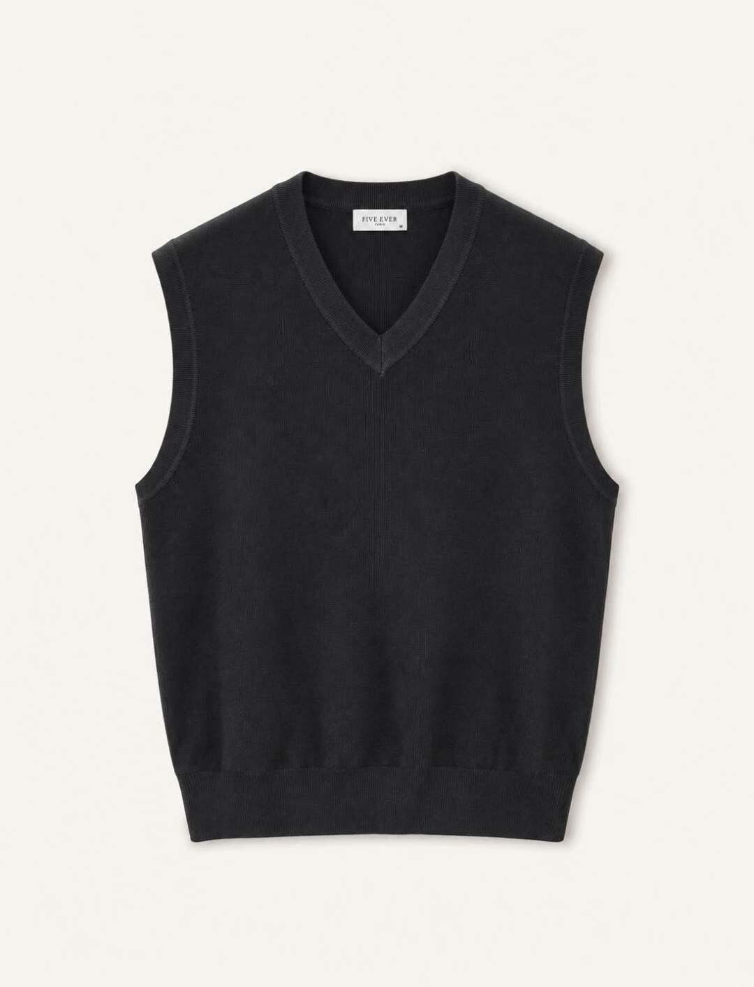 Grossiste FIVE EVER - Pull sans manches col V