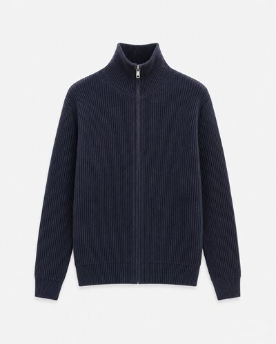 Grossiste FIVE EVER - Gilet zippé en maille côtelée Premium – Bleu Marine Grossiste FIVE EVER - Gilet zippé en maille côtelée Premium – Bleu Marine