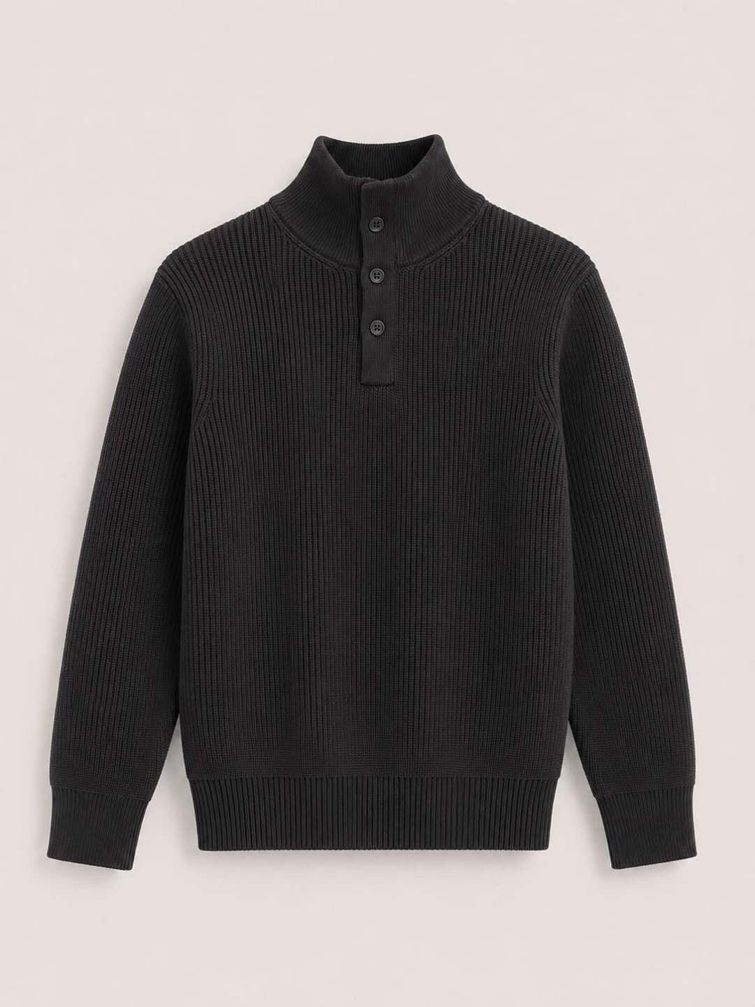 Grossiste FIVE EVER - Pull col montant à boutons