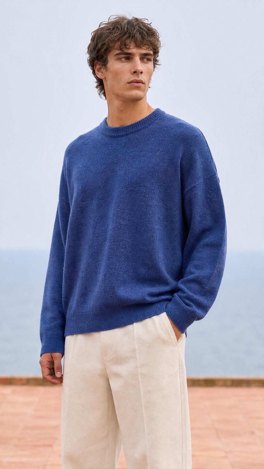 Grossiste FIVE EVER - PULL en Laine col rond