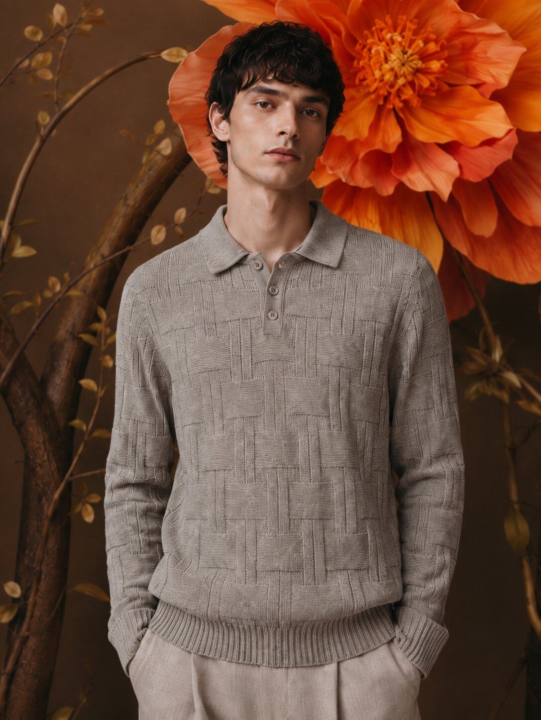Grossista FIVE EVER - Polo in maglia strutturata
