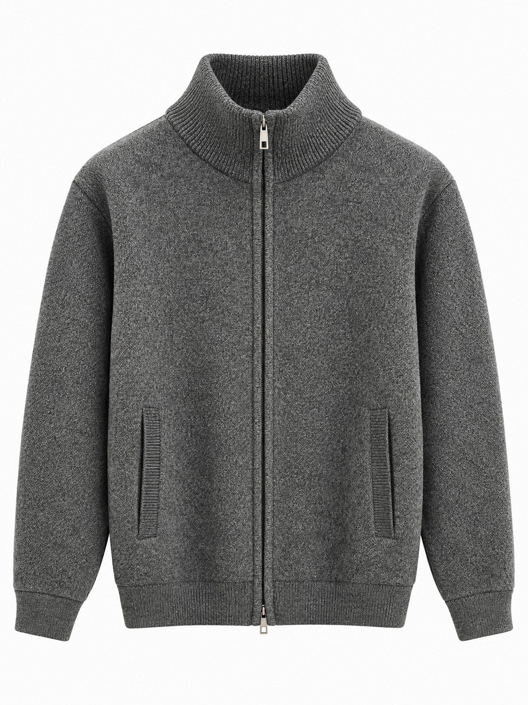 Mayorista FIVE EVER - Chaleco con cremallera y cuello alto efecto lana - forro polar