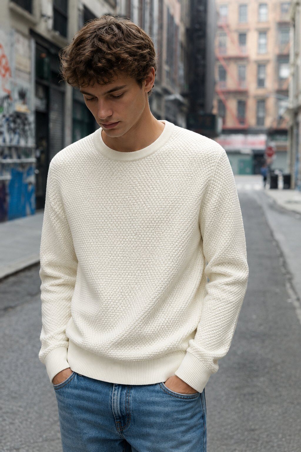 Grossiste FIVE EVER - Pull Texturé Essential