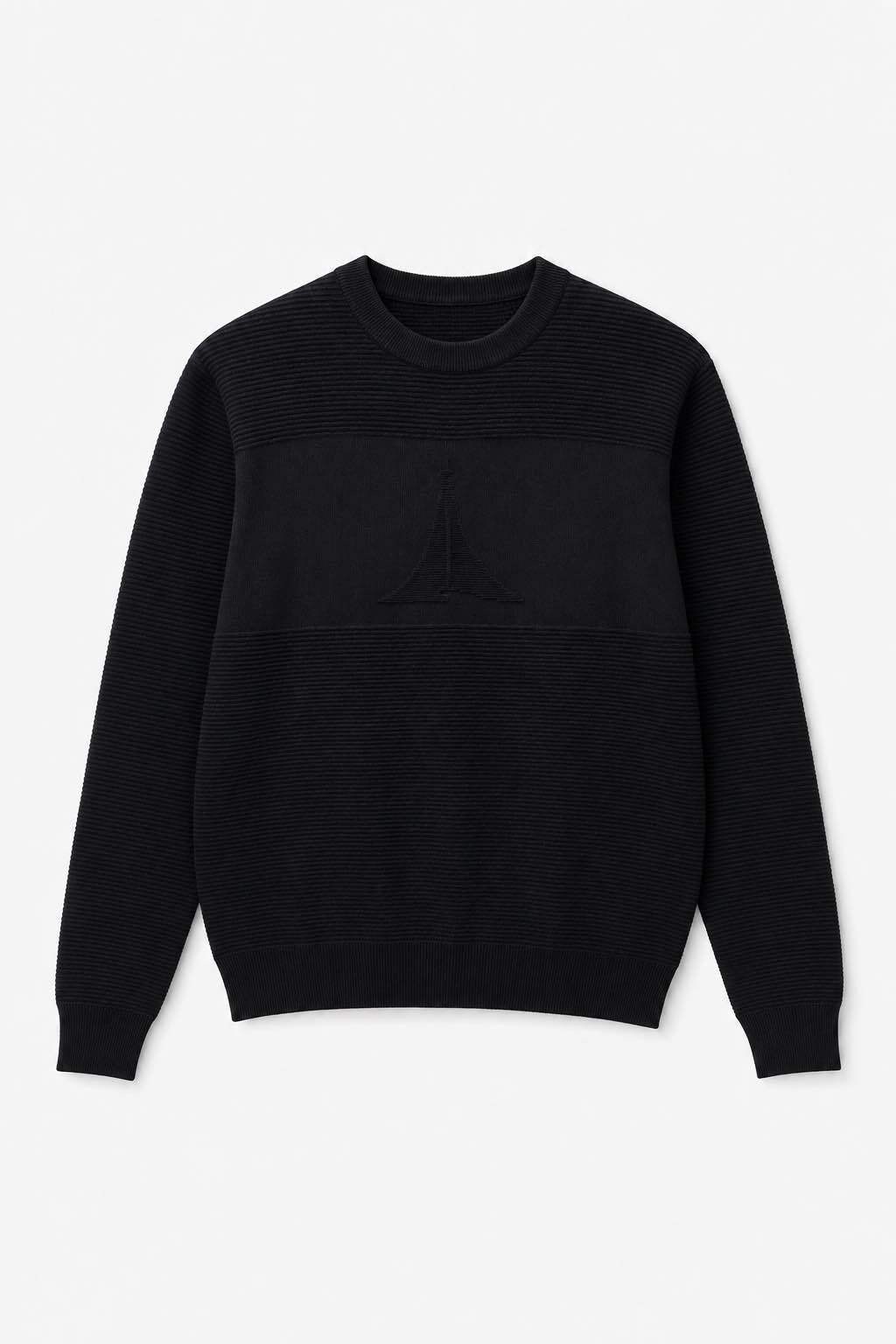 Grossiste FIVE EVER - Pull côtelé noir