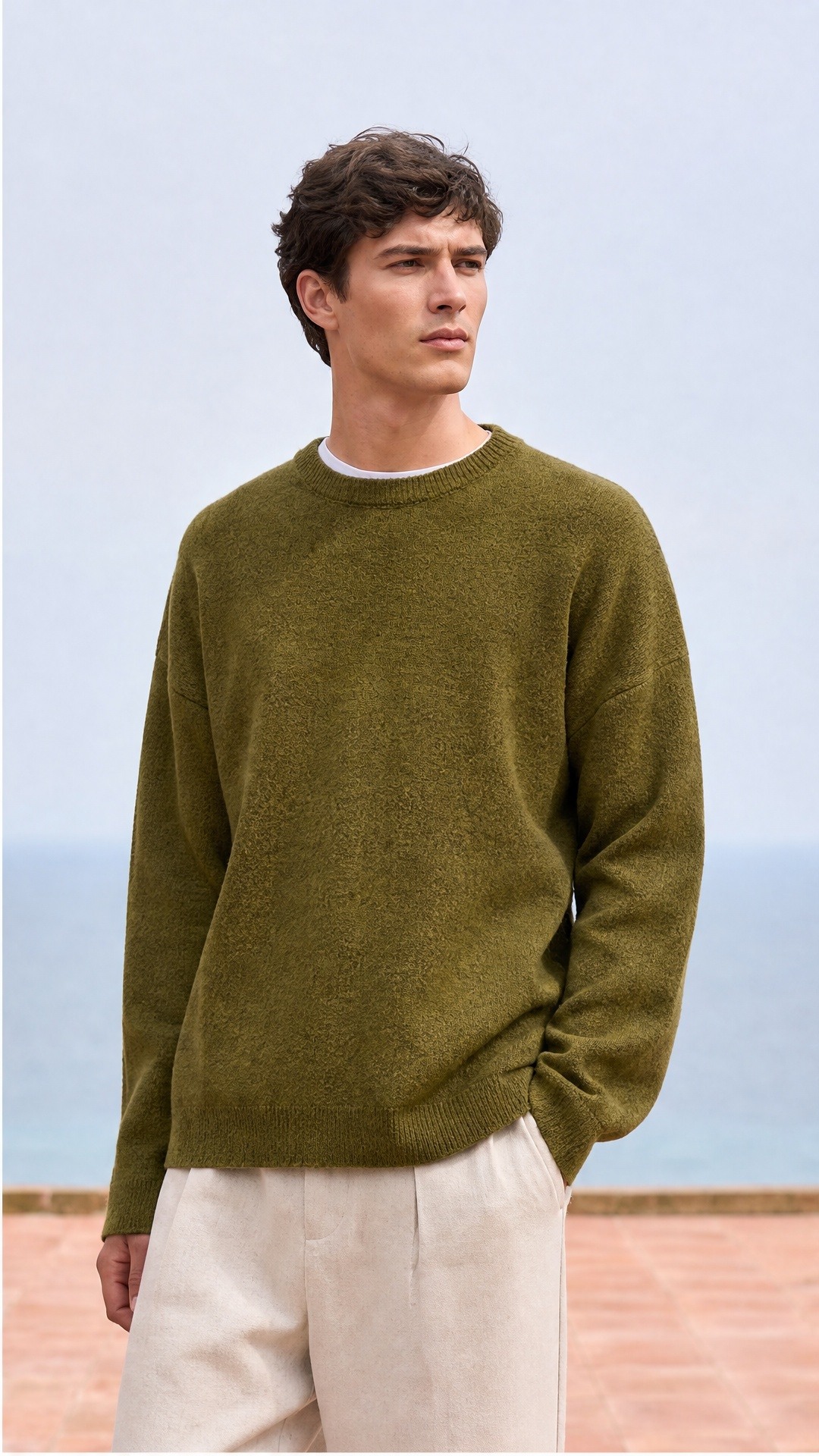 Grossiste FIVE EVER - PULL en Laine col rond