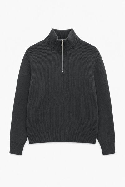 Mayorista FIVE EVER - Jersey con Cuello Chimenea y Cremallera Mayorista FIVE EVER - Jersey con Cuello Chimenea y Cremallera