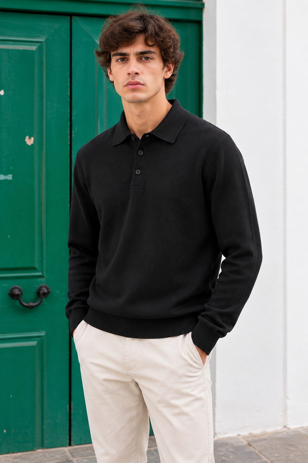 Großhändler FIVE EVER - Pullover mit Polokragen