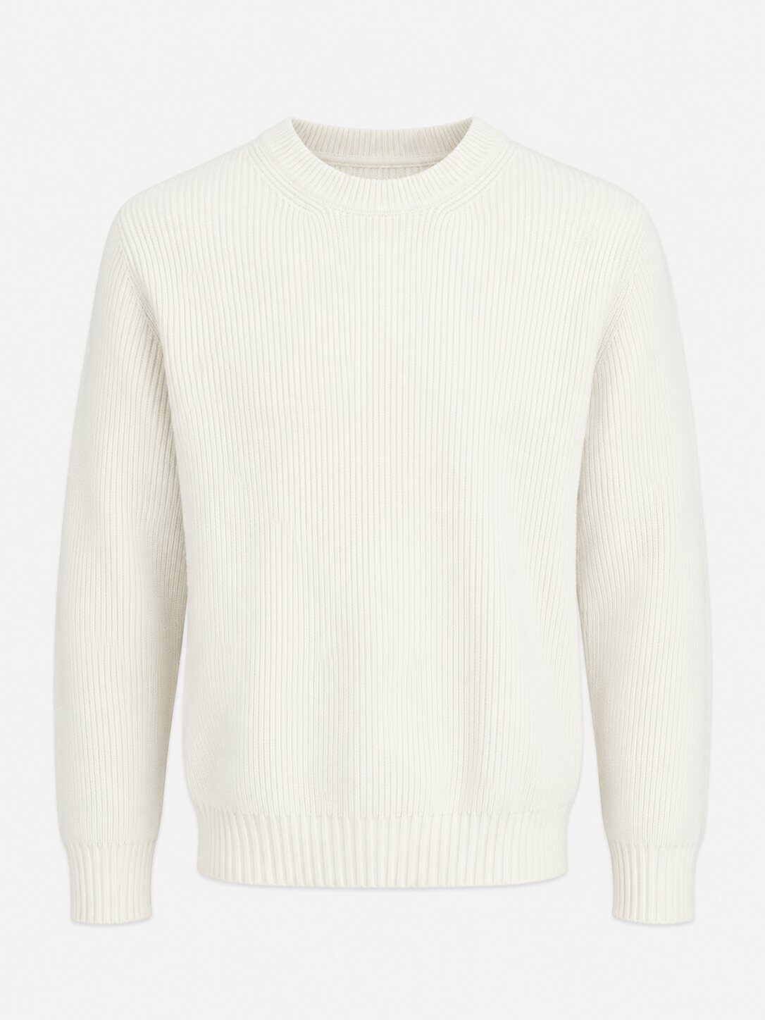 Grossiste FIVE EVER - Pull maille côtelée col rond