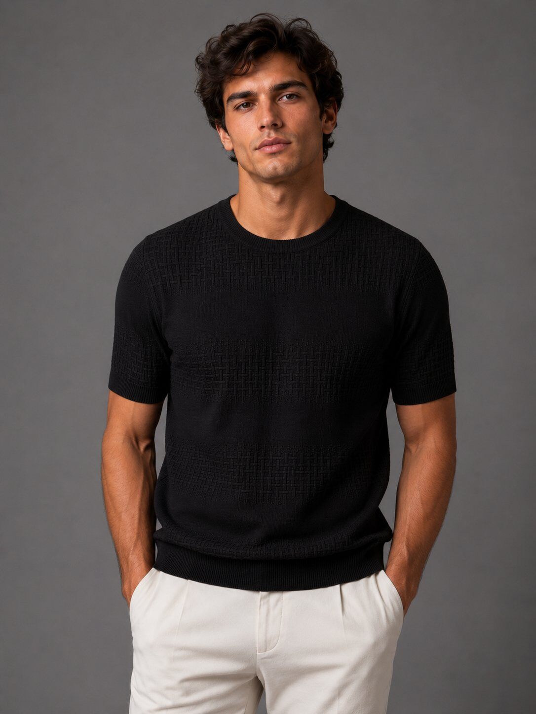 Großhändler FIVE EVER - Strick T-Shirt
