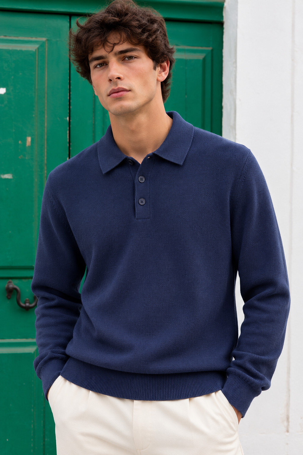 Großhändler FIVE EVER - Pullover mit Polokragen