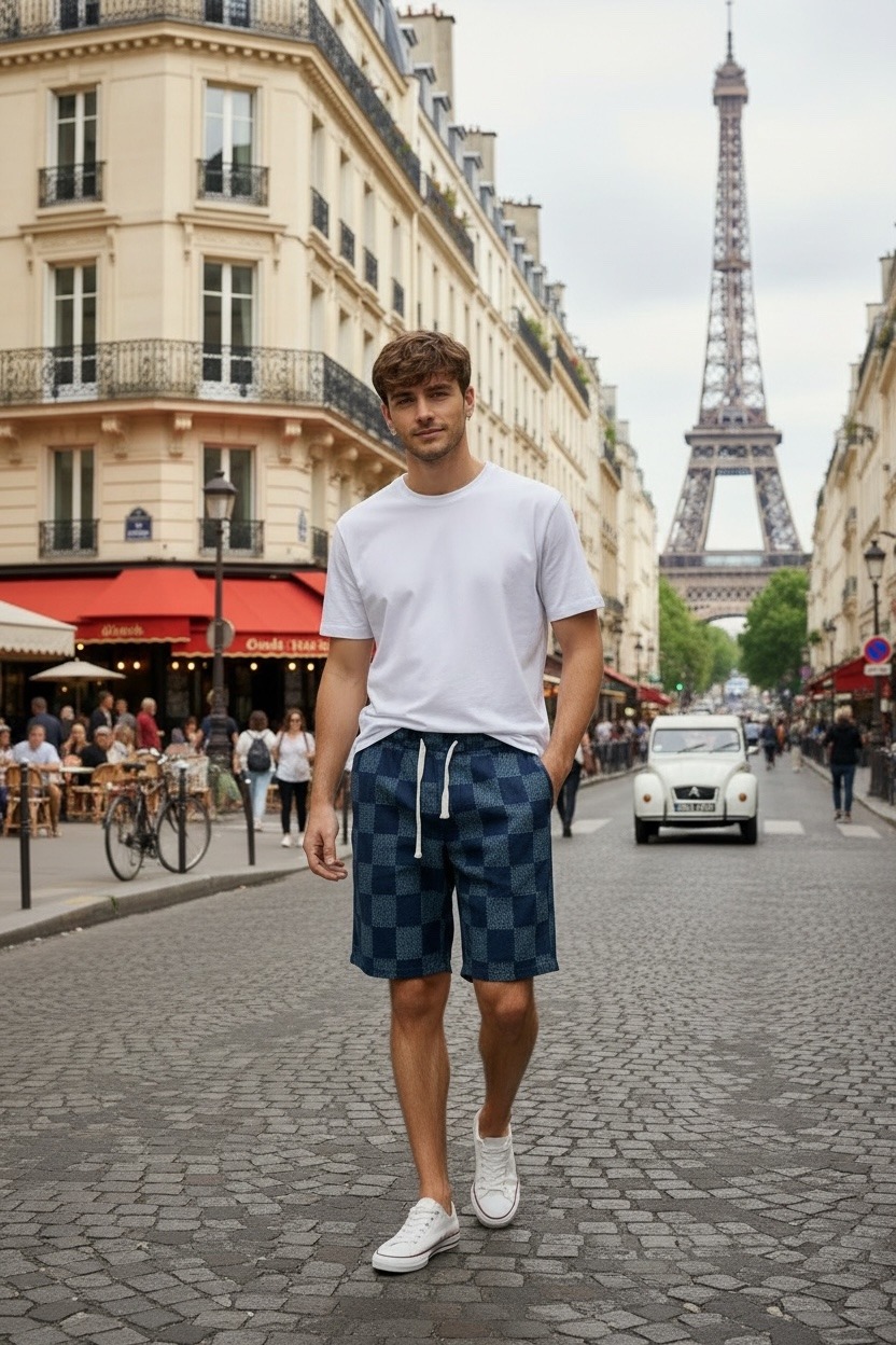 Großhändler FIVE EVER - Denim-Bermuda-Shorts