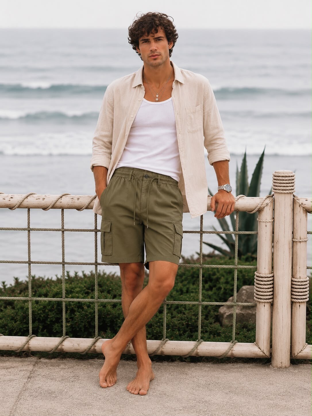 Wholesaler FIVE EVER - Men's cargo shorts