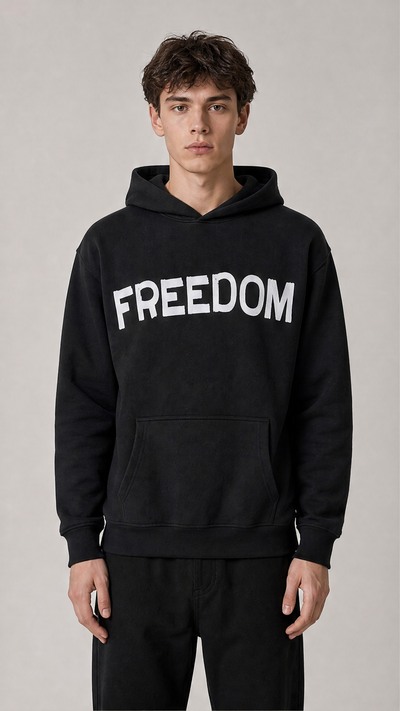 Grossiste FIVE EVER - Sweat à capuche Freedom Grossiste FIVE EVER - Sweat à capuche Freedom