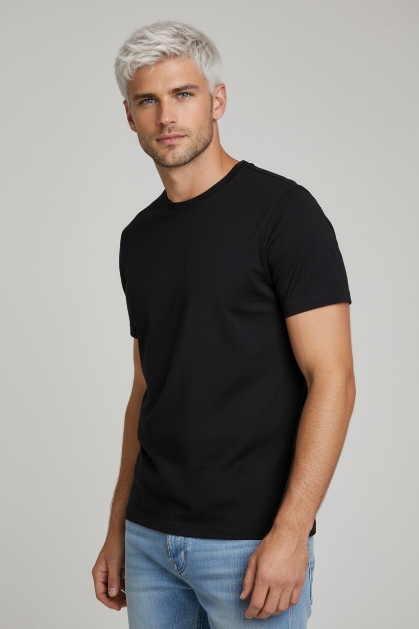 Wholesaler FIVE EVER - Plain basic T-shirt
