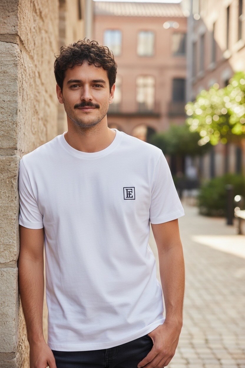 Großhändler FIVE EVER - Hochwertiges Baumwoll-T-SHIRT, weich und dick, vorne und hinten bedruckt