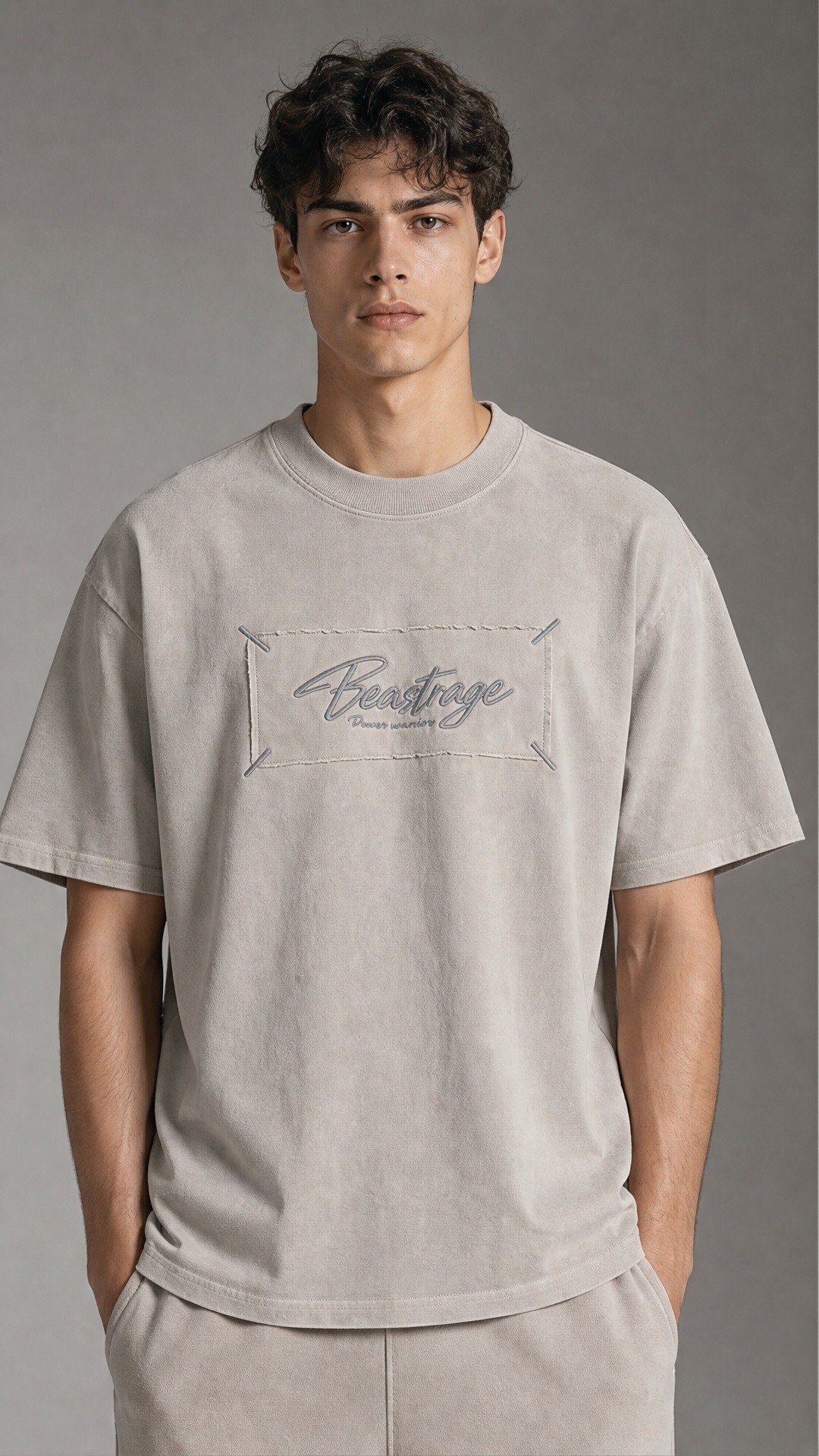 Grossiste FIVE EVER - T-shirt brodé Beastrage