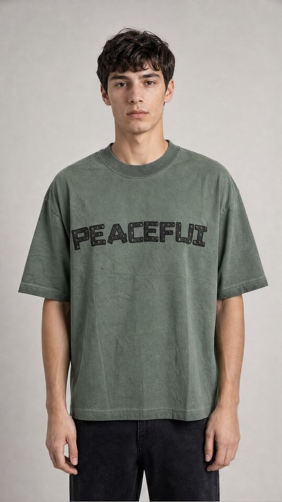 Wholesaler FIVE EVER - Peaceful Studs T-Shirt Wholesaler FIVE EVER - Peaceful Studs T-Shirt
