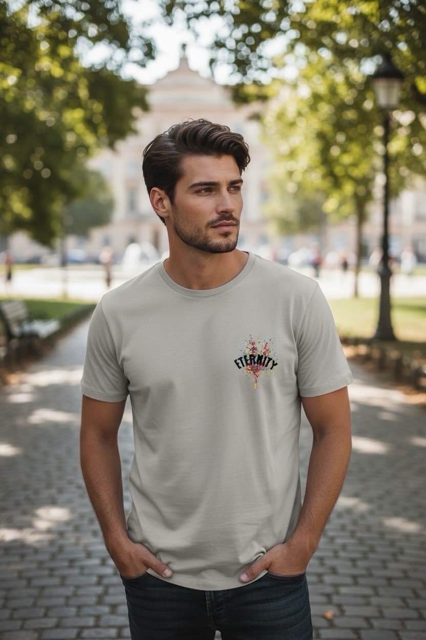 Großhändler FIVE EVER - Regular Fit T-Shirt 100% Dickes Weiches Baumwolle