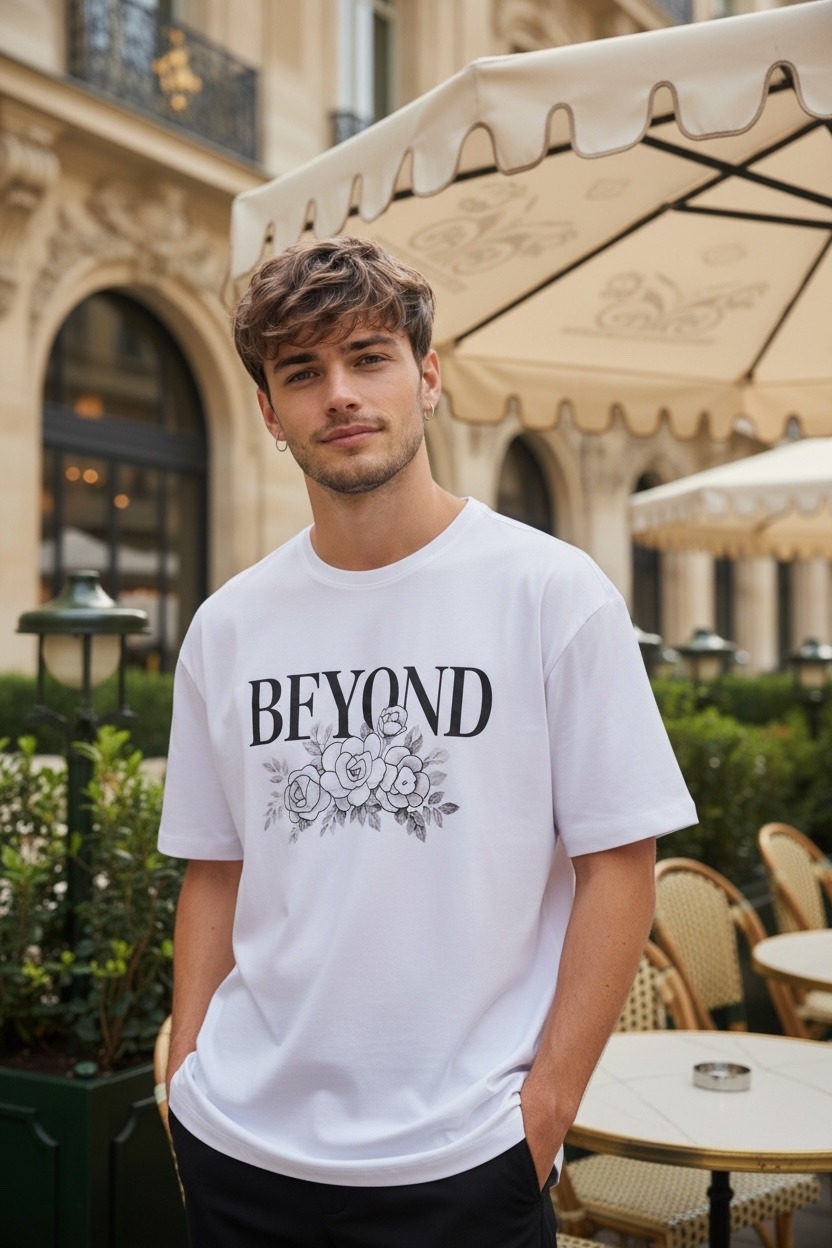 Großhändler FIVE EVER - Oversize-T-Shirt BEYOND 100% BAUMWOLLE