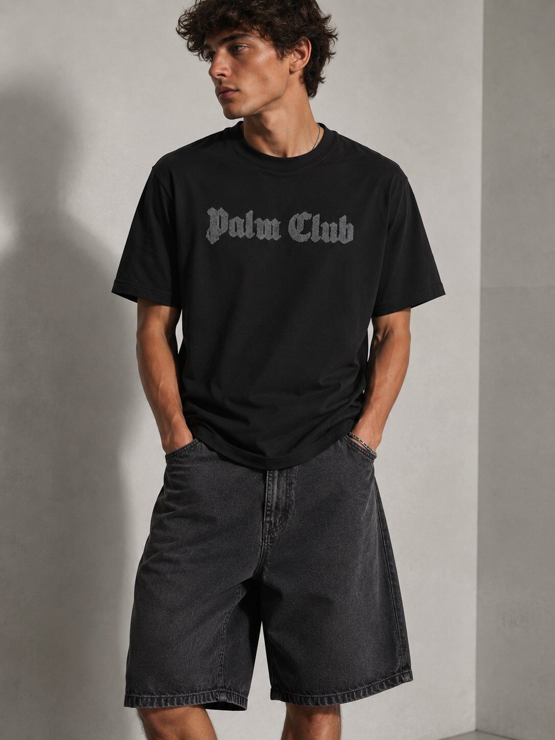 Grossista FIVE EVER - T-shirt oversize PALM CLUB