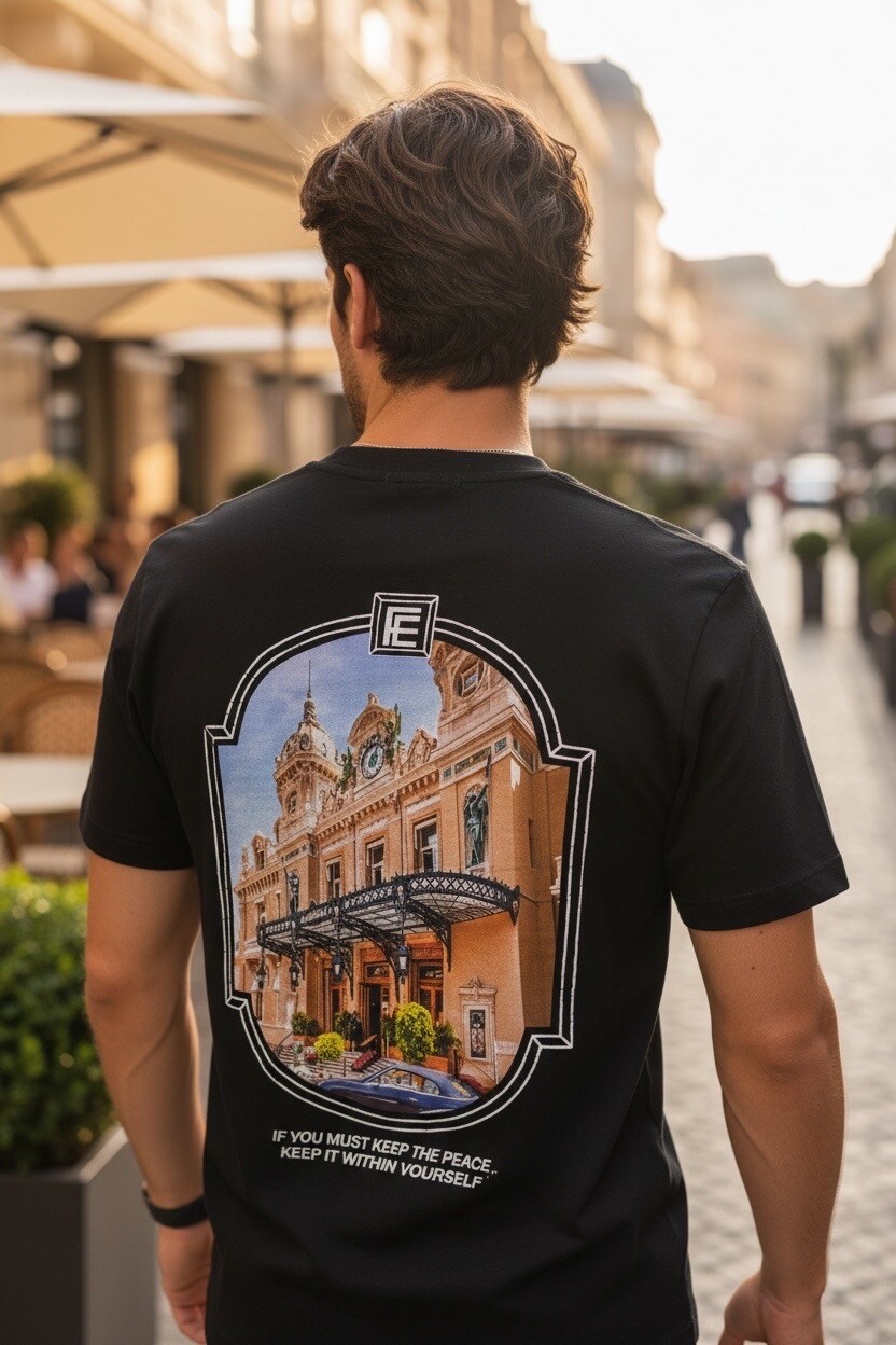 Großhändler FIVE EVER - Weiches T-SHIRT aus hochwertiger Baumwolle mit ARCHITECTURE-Druck