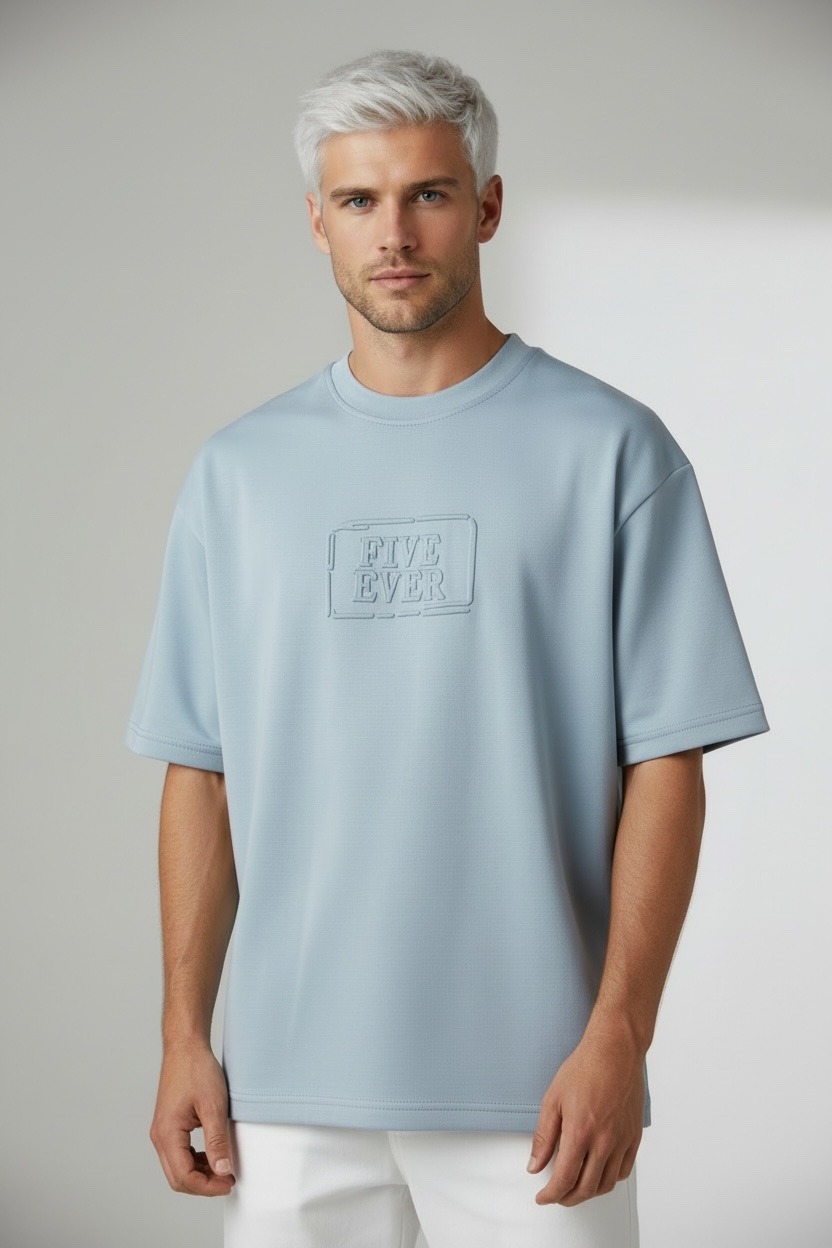 Großhändler FIVE EVER - Oversize-Neopren-T-Shirt