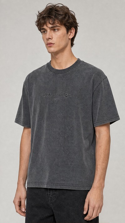 Wholesaler FIVE EVER - Minimalist Grey Tee Wholesaler FIVE EVER - Minimalist Grey Tee