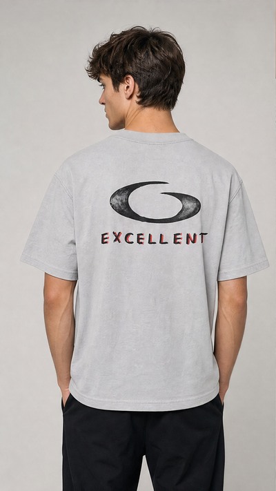 Wholesaler FIVE EVER - Grey Crew Neck T-Shirt Wholesaler FIVE EVER - Grey Crew Neck T-Shirt