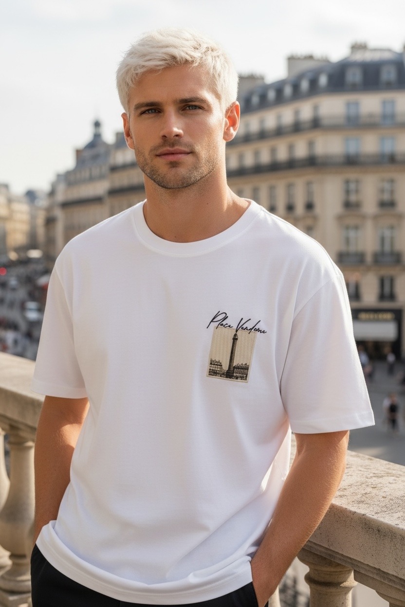 Wholesaler FIVE EVER - Oversized T-shirt Place Vendôme