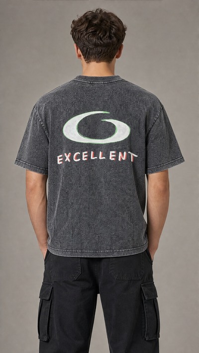 Wholesaler FIVE EVER - Washed Jersey T-Shirt Wholesaler FIVE EVER - Washed Jersey T-Shirt