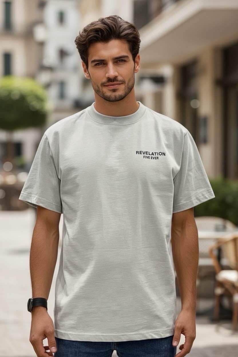 Großhändler FIVE EVER - 100% Baumwoll-T-Shirt mit Premium-Druckqualität, 300 g Gewicht
