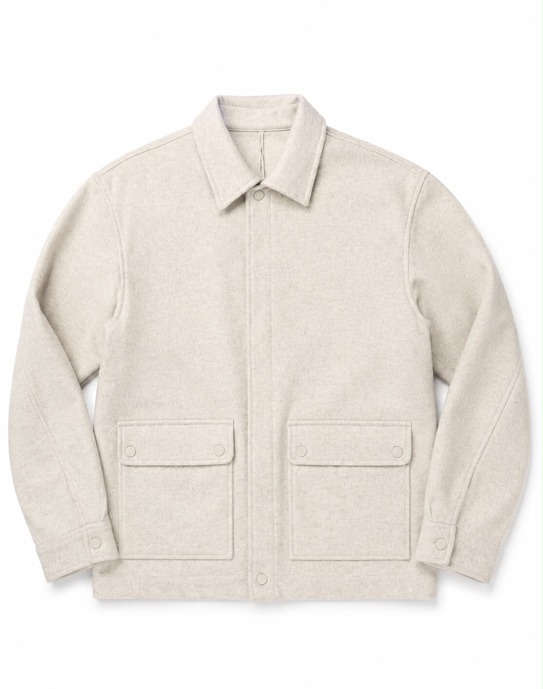 Mayorista FIVE EVER - Sobrecamisa Ecru Minimalista