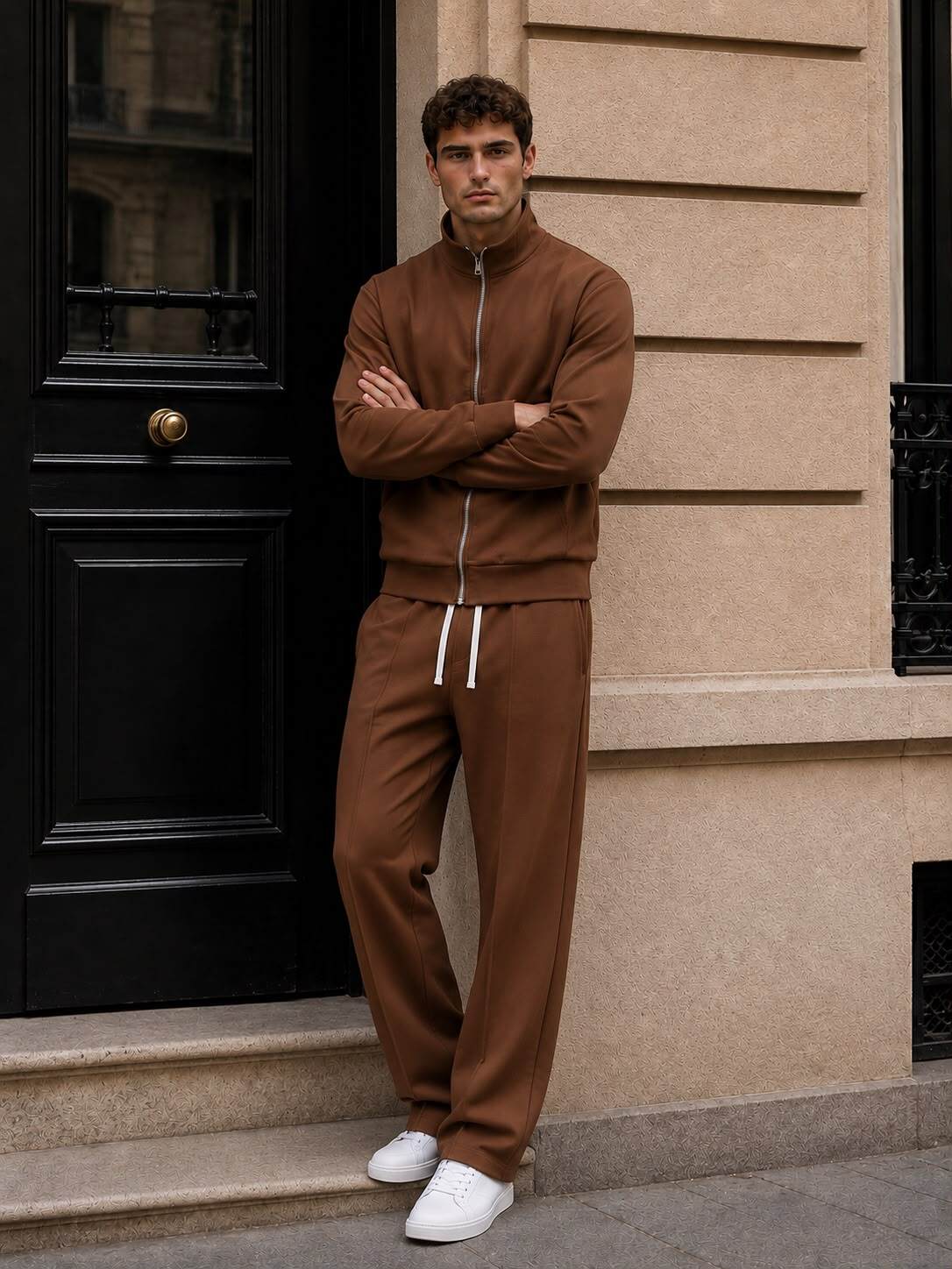 Wholesaler Forbest - Men's Solid Casual Set