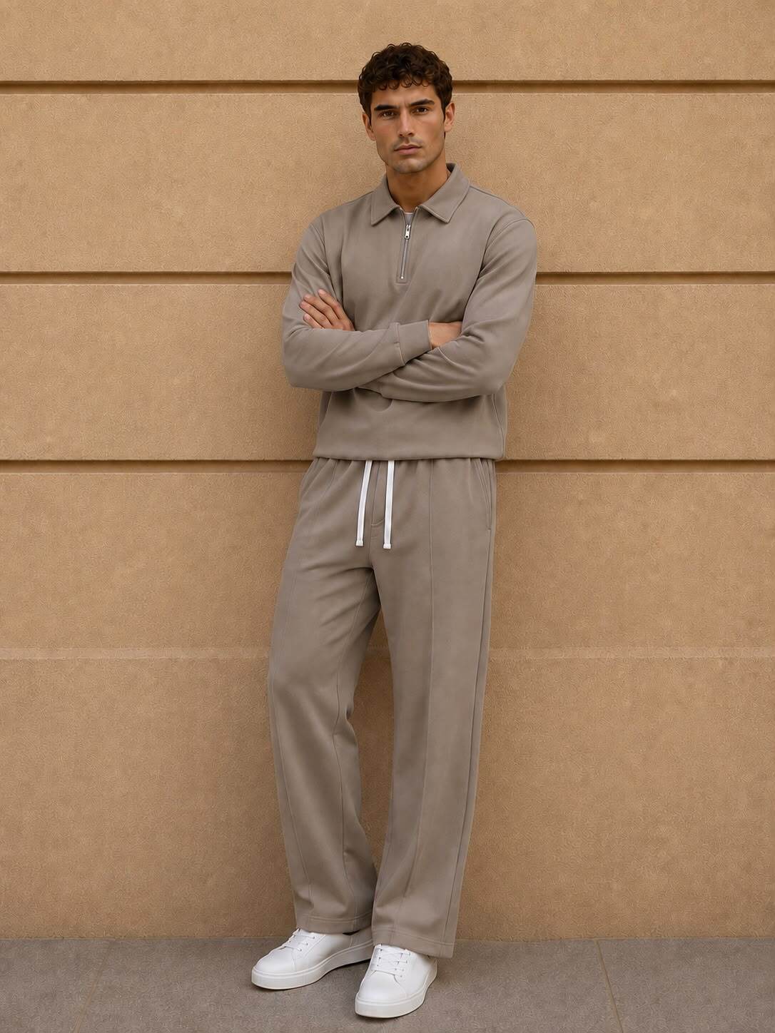 Grossista Forbest - Completo da uomo con polo a maniche lunghe e pantaloni