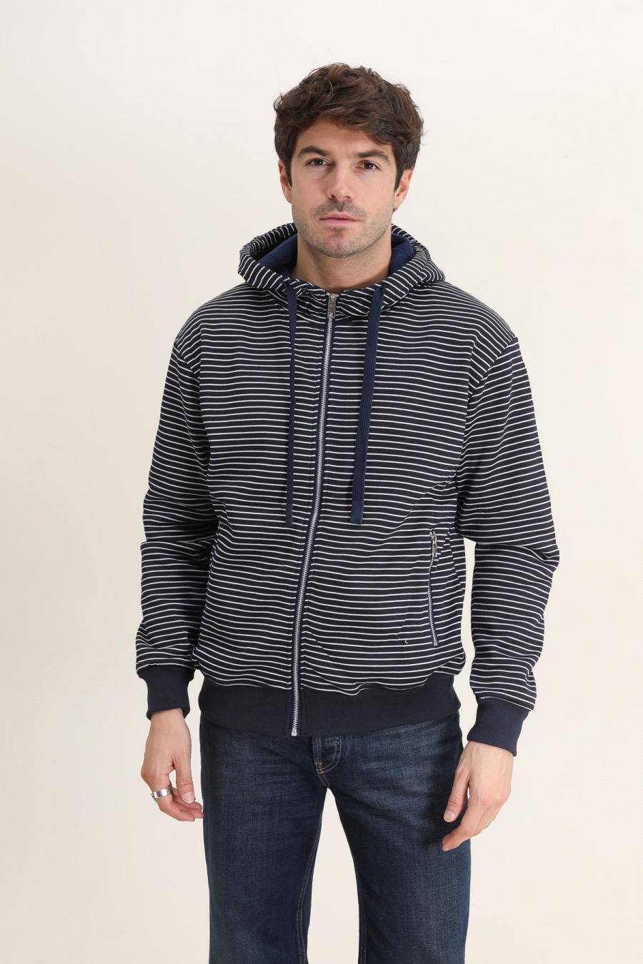 Grossiste Forbest - Gilet rayures doublé polaire pour Homme