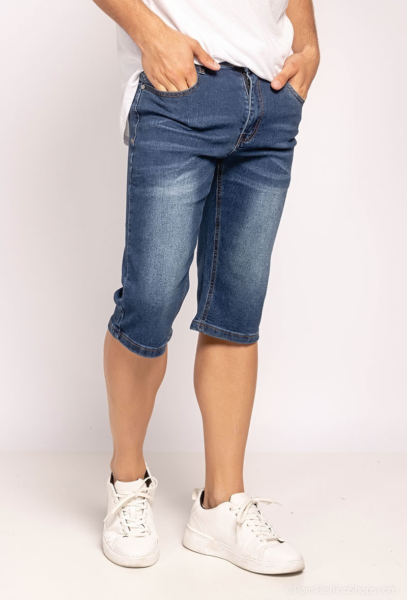 Wholesaler Forbest - Men's classic denim capri pants