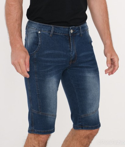Wholesaler Forbest - Classic casual washed denim Bermuda shorts for men